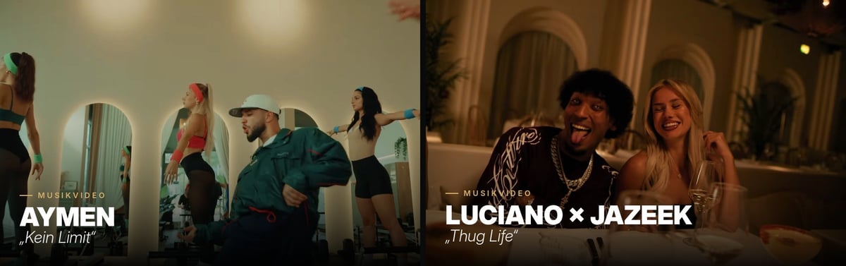 Musikvideo-Produktion mit Aymen und Luciano x Jazeek – Model-Auftrag vor der Kamera, umgesetzt von AL Empire